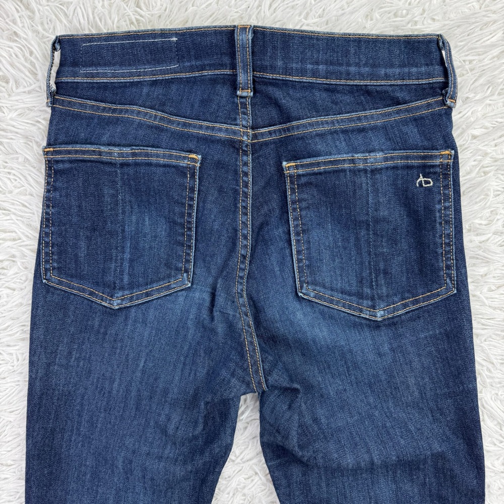 Rag & Bone Pants Womens 24 Blue 10 Inch Ankle Skinny 5 Pocket Casual Denim Jeans - Picture 8 of 13